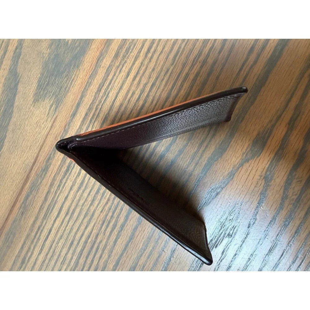 Coach Orange Mens Slim Wallet
